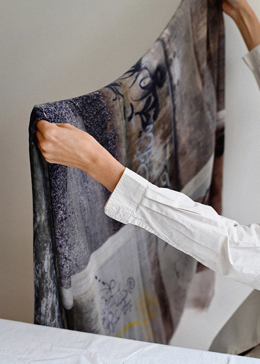 BRIDGING THE GAP COTTON SCARF