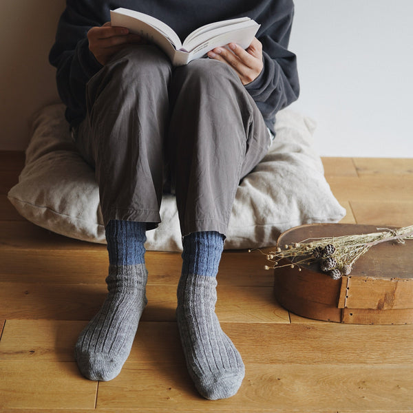 BOSTON WOOL COTTON SLAB SOCK