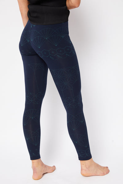SASHIKO COTTON LEGGINGS