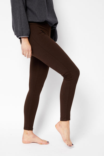 SOFT BAMBOO LEGGINGS | CHOCOLATE