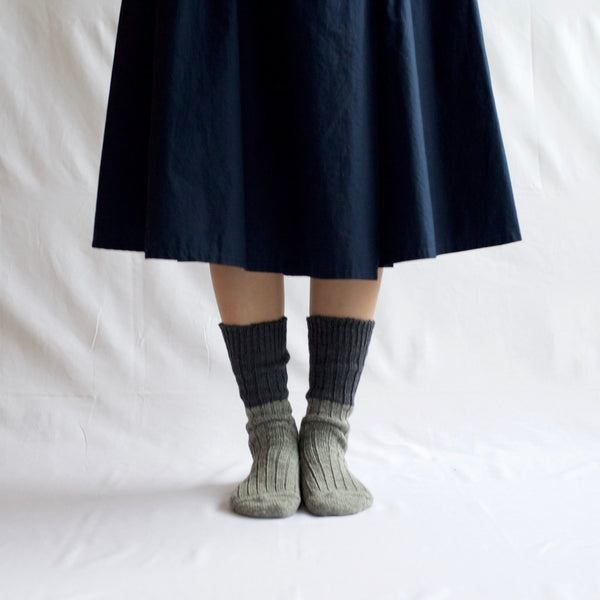 BOSTON WOOL COTTON SLAB SOCK