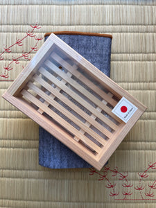 JAPANESE CYPRESS SOAP DISH